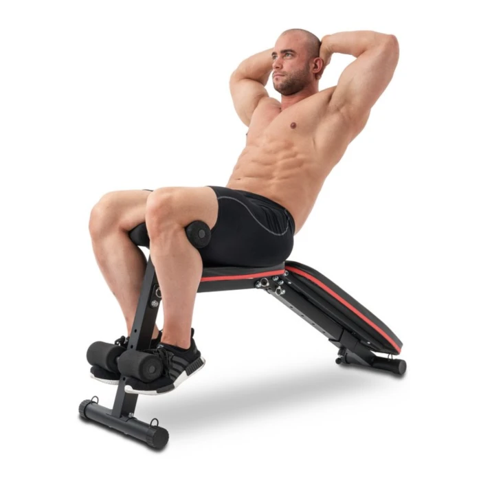 Скамейка тренировочная Hop-Sport HS-1030 с фиксатором для ног