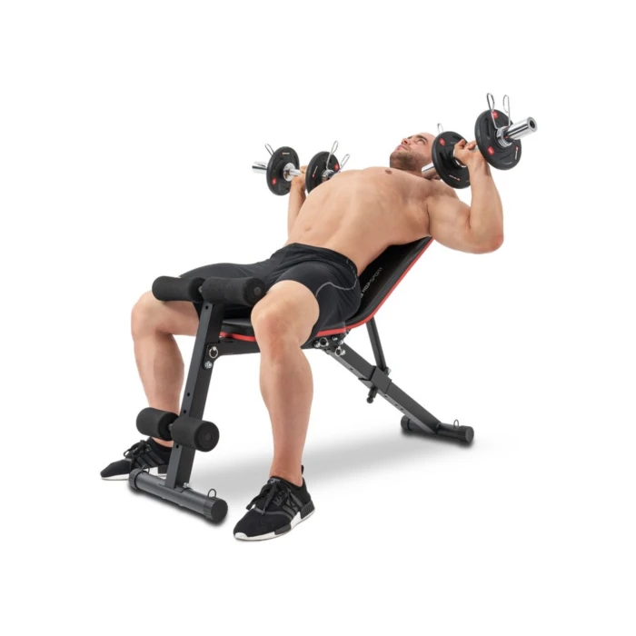 Скамейка тренировочная Hop-Sport HS-1030 с фиксатором для ног