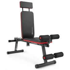 Набор Hop-Sport Premium 75кг со скамьей HS-2040 HB, штангами и гантелями.