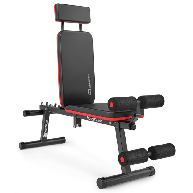 Набір Hop-Sport Premium 69кг з лавою HS-2040 HB та штангою