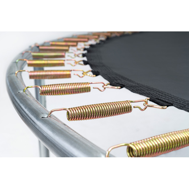 Батут Hop-Sport 10ft (305см) чорно-зелений з зовнішньою сіткою (4 ноги)