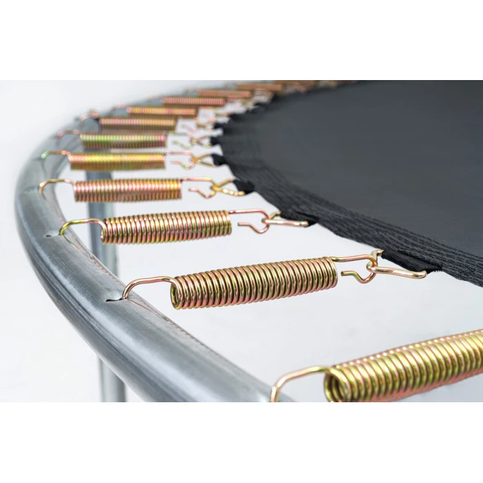 Батут Hop-Sport 10ft (305см) чорно-зелений з зовнішньою сіткою (4 ноги)