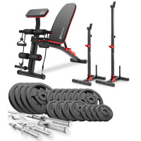 Набір STRONG 106кг з лавкою HS-1035 і стійками 1005L