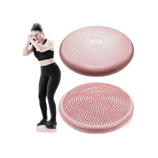 Балансировочная подушка Hop-Sport HS-R034BC розовая