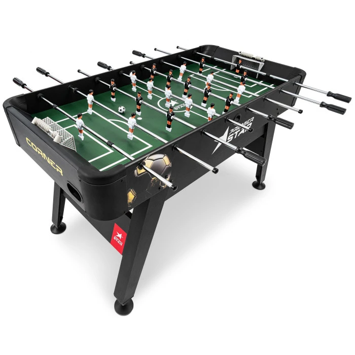 Настільний футбол Hop-Sport Corner чорно-золотистий