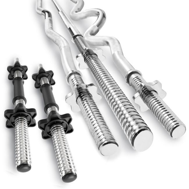 Набір Hop-Sport Premium 173кг з лавою HS-1065HB Pro, штангами та гантелями