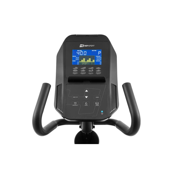 Горизонтальний велотренажер Hop-Sport HS-300L Canion з телеметричним поясом + мат під тренажер