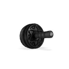 Ролик для пресу Hop-Sport з килимком чорний