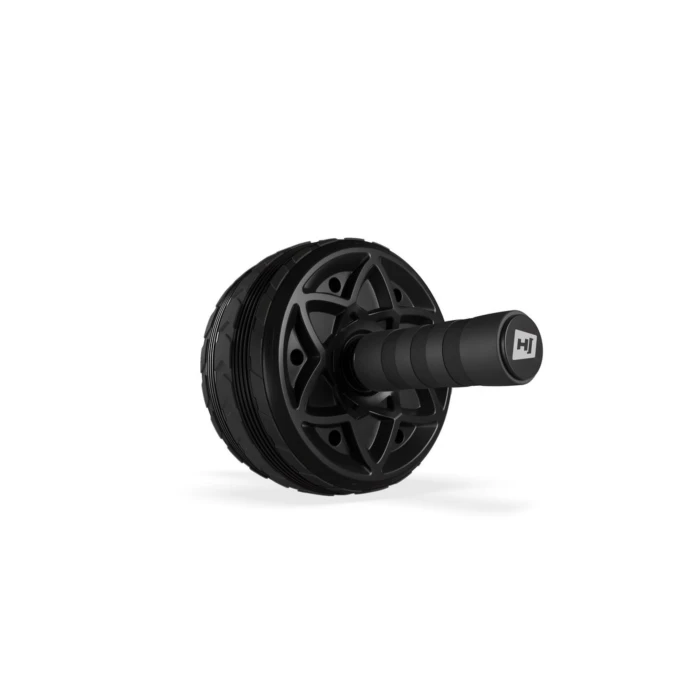 Ролик для пресу Hop-Sport з килимком чорний