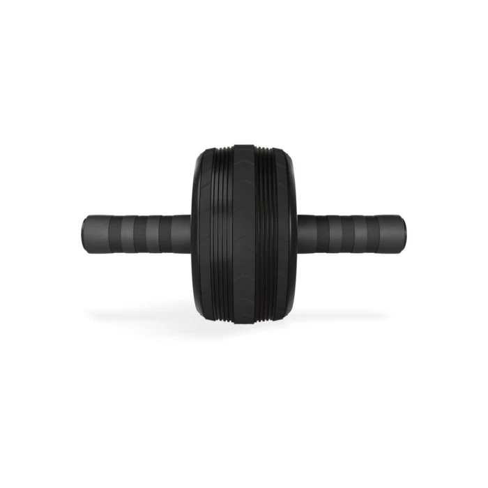 Ролик для пресу Hop-Sport з килимком чорний