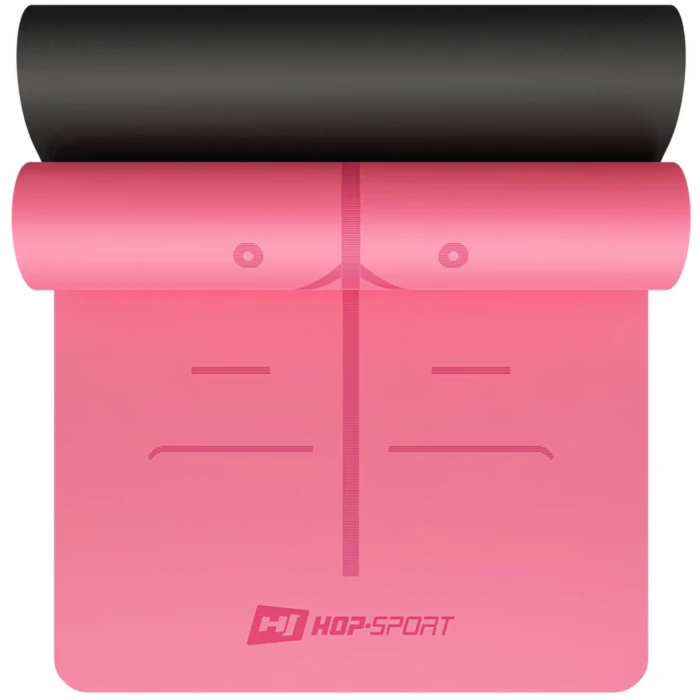 Йога-мат Hop-Sport PU 0,5см 183 x 68см HS-P005GM рожевий
