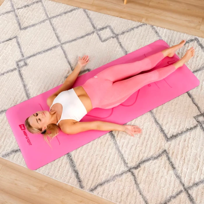 Йога-мат Hop-Sport PU 0,5см 183 x 68см HS-P005GM рожевий