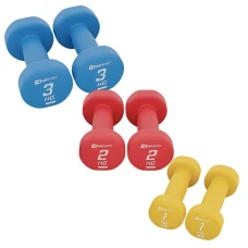 Набор круглых фитнес гантелей HS-V120DRS с подставкой 12кг разноцветные.
