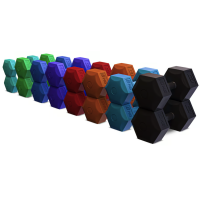 Гантелі для фітнесу композитні Hop-Sport HS-C030DS 2х3кг синій