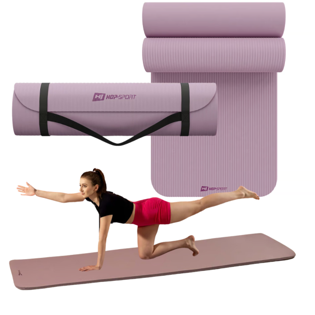 Коврик для йоги Hop-Sport HS-NB010GM NBR 1см лавандовый