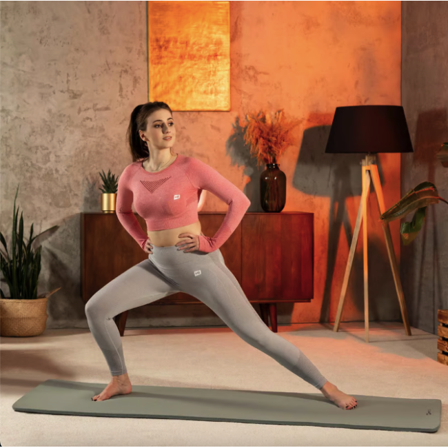 Коврик для йоги Hop-Sport HS-NB015GM NBR 1,5см оливковый