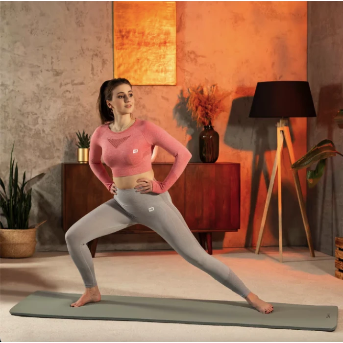 Коврик для йоги Hop-Sport HS-NB015GM NBR 1,5см оливковий