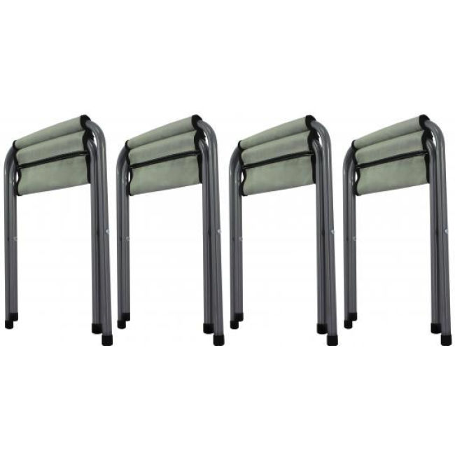 Стіл туристичний розкладний Jumi Economix з 4 стільцями білий