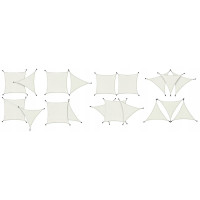 Тент-вітрило Jumi Markiza сонцезахисний 3,6x3,6x5 м білий