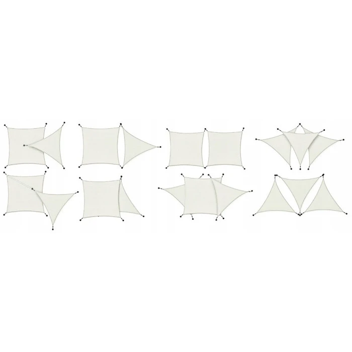 Тент-вітрило Jumi Markiza сонцезахисний 3,6x3,6x5 м білий