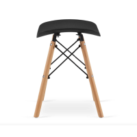 Табурет Leobert Corfu изогнутый в скандинавском стиле черный