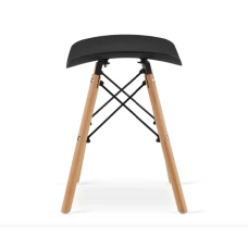 Табурет Leobert Corfu вигнутий у скандинавському стилі чорний