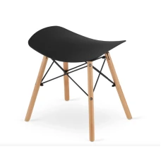 Табурет Leobert Corfu вигнутий у скандинавському стилі чорний