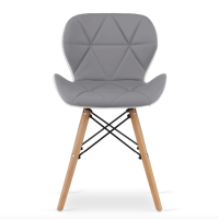 Крісло Leobert Lago екошкіра сіро-білий