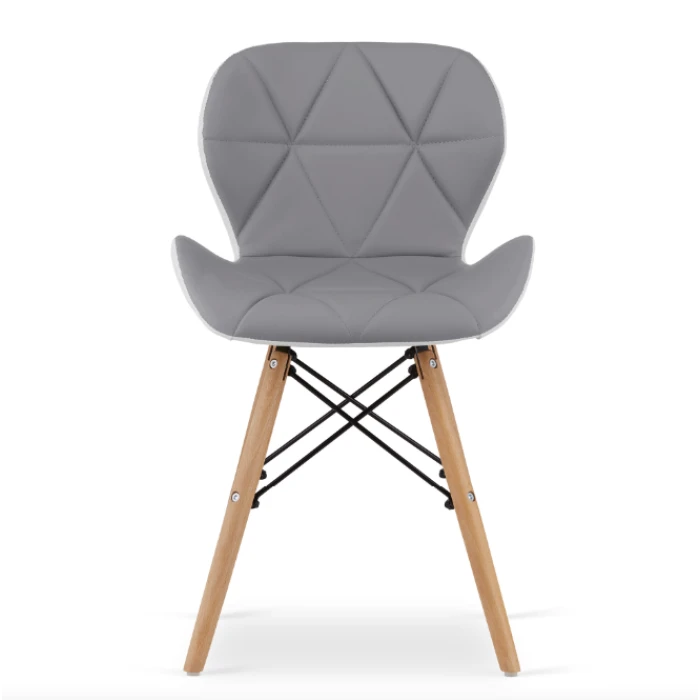 Крісло Leobert Lago екошкіра сіро-білий