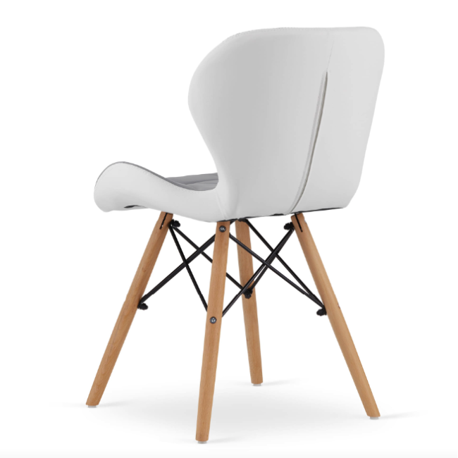 Кресло Leobert Lago экокожа серо-белый