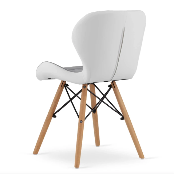 Крісло Leobert Lago екошкіра сіро-білий