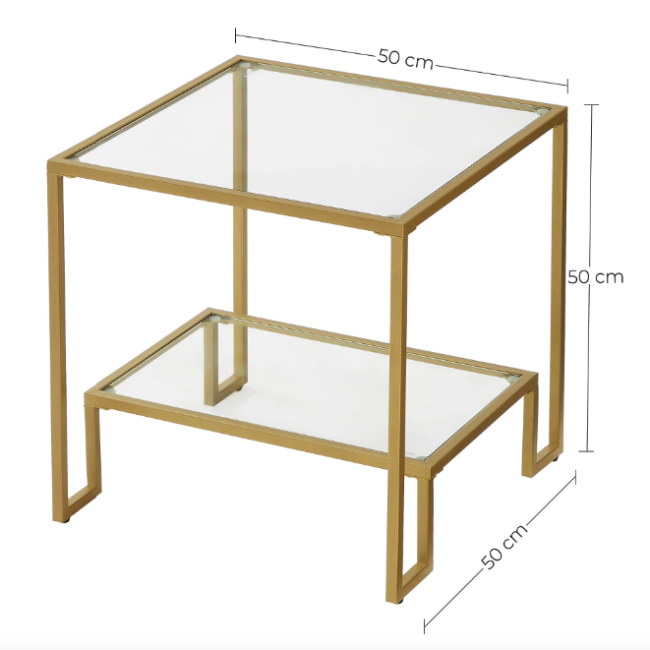 Журнальний столик Leobert Santorini в стилі Loft золотистий