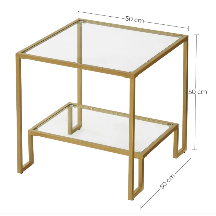 Журнальний столик Leobert Santorini в стилі Loft золотистий