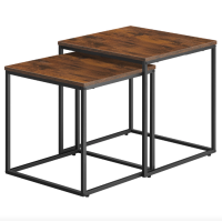 Комплект журнальних столиків Leobert Nika квадратні коричневий