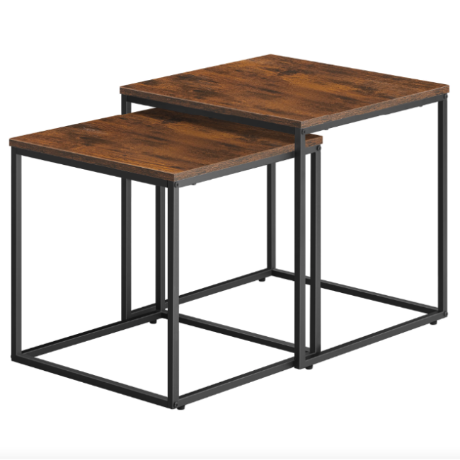 Комплект журнальних столиків Leobert Nika квадратні коричневий