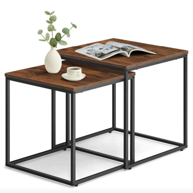 Комплект журнальних столиків Leobert Nika квадратні коричневий