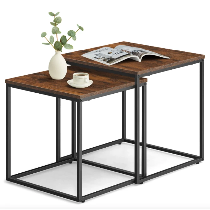 Комплект журнальних столиків Leobert Nika квадратні коричневий