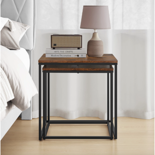 Комплект журнальних столиків Leobert Nika квадратні коричневий