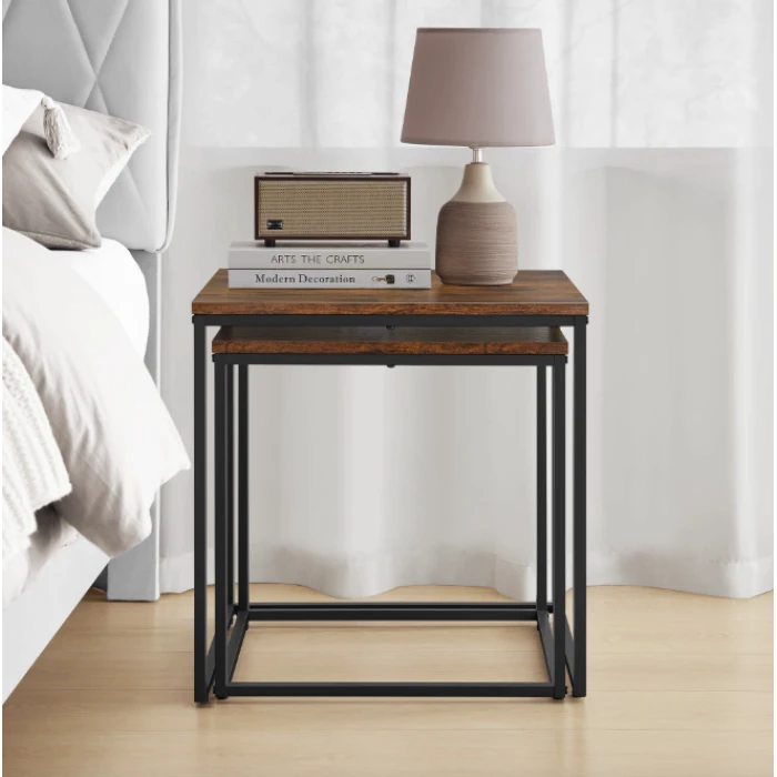 Комплект журнальних столиків Leobert Nika квадратні коричневий