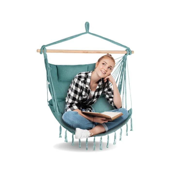 Бразильське крісло - гамак Outtec Boho XXL зелений