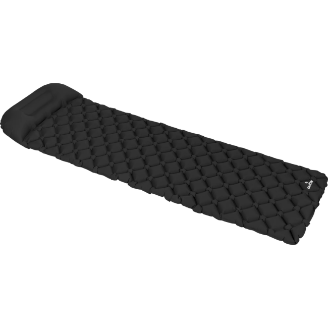 Надувной коврик Outtec 195х55х5см с подушкой черный.