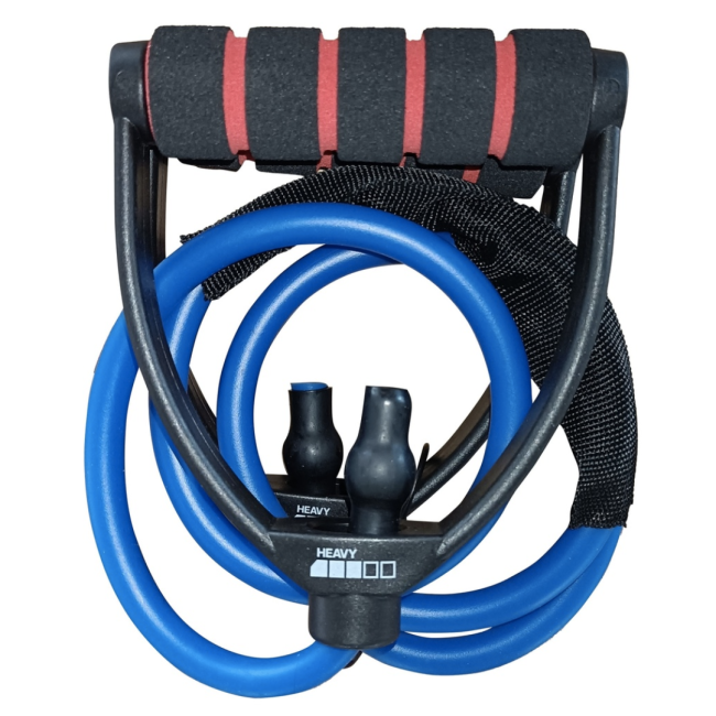 Эспандер трубчатый с ручками York Heavy, синий