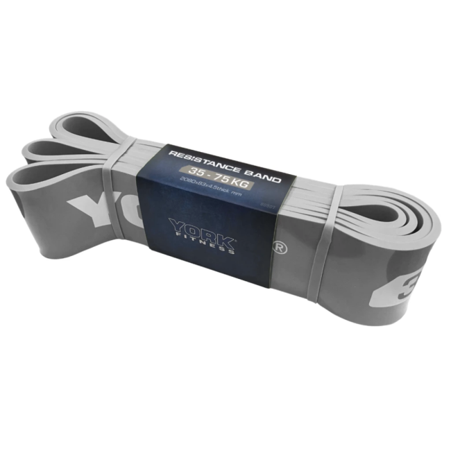 Резинка для фітнесу York 35-75кг - 2080x85x4,5 мм, сірий