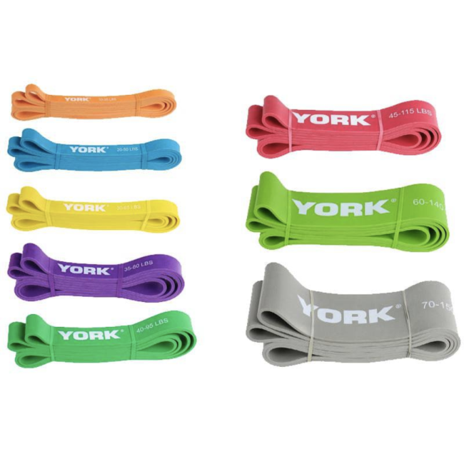 Резинка для фітнесу York 35-75кг - 2080x85x4,5 мм, сірий