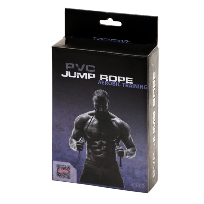 Скакалка York Fitness PVC Premium з пластиковими ручками