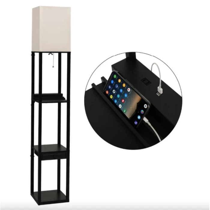 Напольная лампа Costway Alampia торшер с ящиком