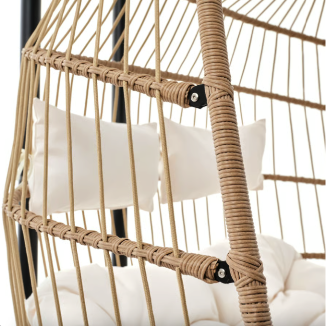 Підвісне крісло-кокон Di Volio Rona двомісне бежевий