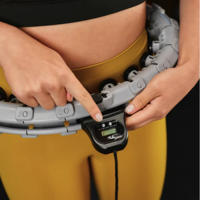 Хулахуп Trex Sport TX-020CHH масажний з обважнювачем та лічильником сірий