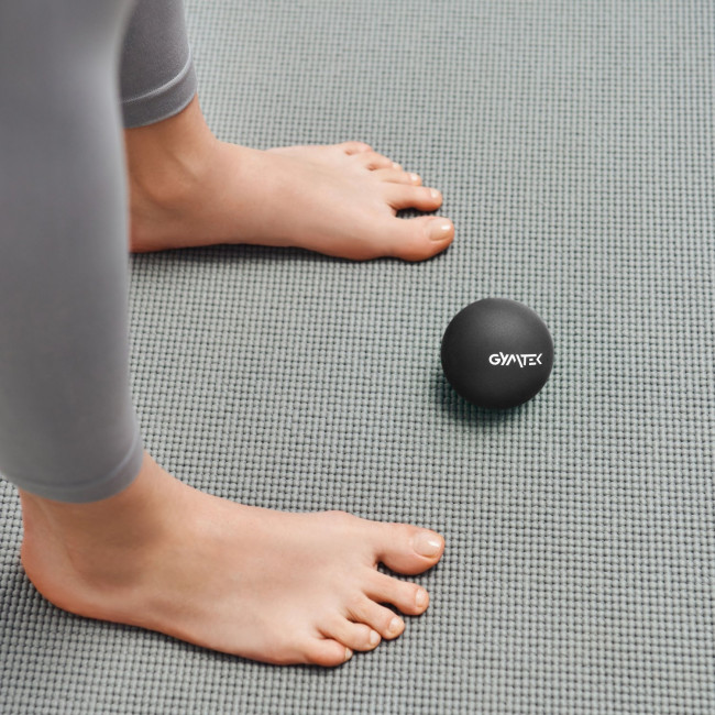Массажный мяч Gymtek 63 мм силиконовый черный