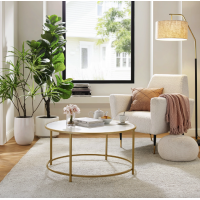 Журнальний столик Leobert Oskar круглий золото